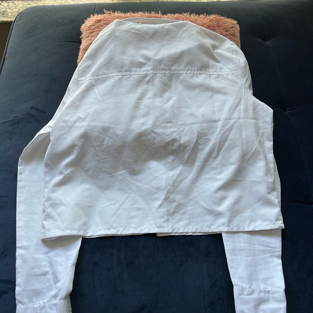 White Button-Up Shirt - Picture 3 of 6